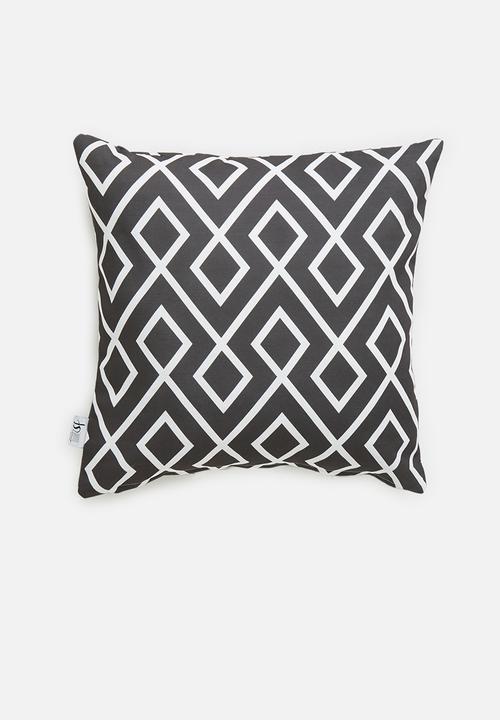 Sixth Floor - Gem cushion cover - black