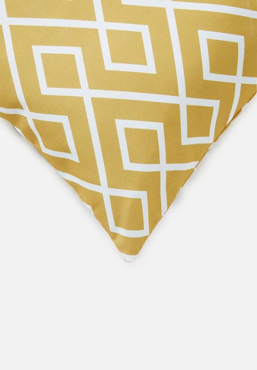 Sixth Floor - Gem cushion cover - sulphur