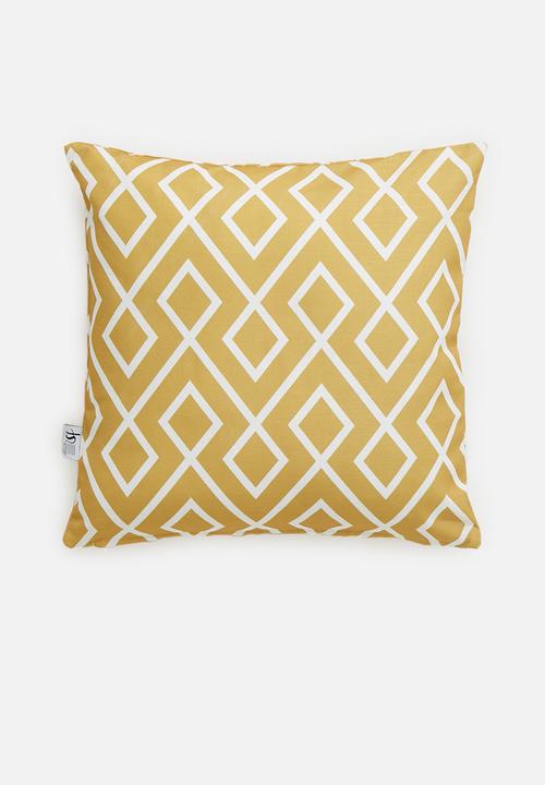 Sixth Floor - Gem cushion cover - sulphur