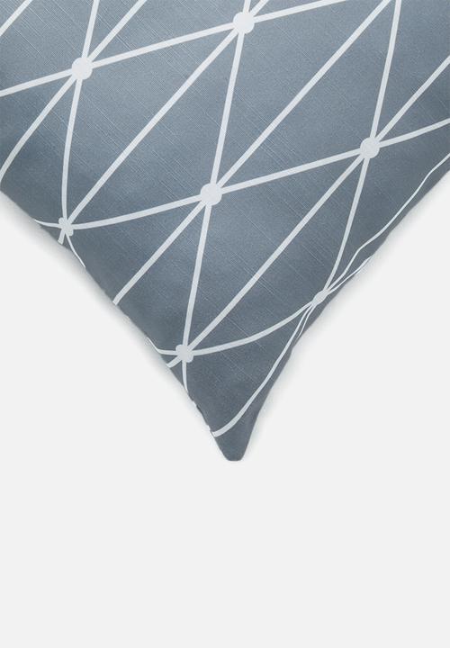 Sixth Floor - Dot diamond cushion cover - grey