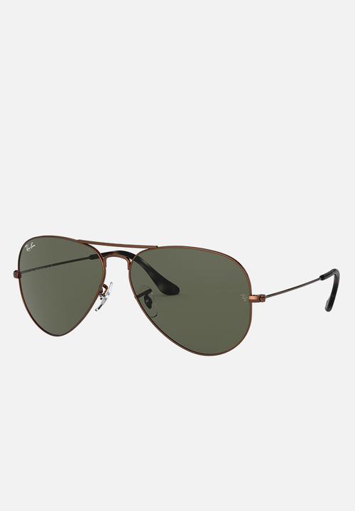 Ray-Ban - Metal aviator sunglasses - brown