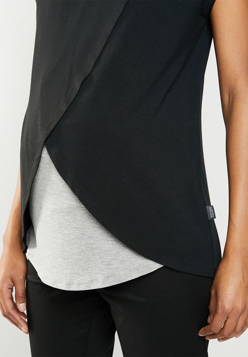 Cherry Melon - Basic overlay feeding top - black & grey 