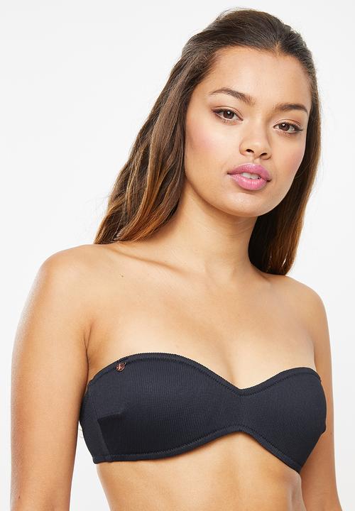 Lizzy - Shea fixed padding bandeau - black
