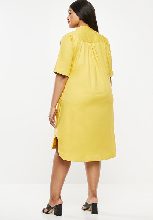 AMANDA LAIRD CHERRY - Plus size alana tunic - yellow