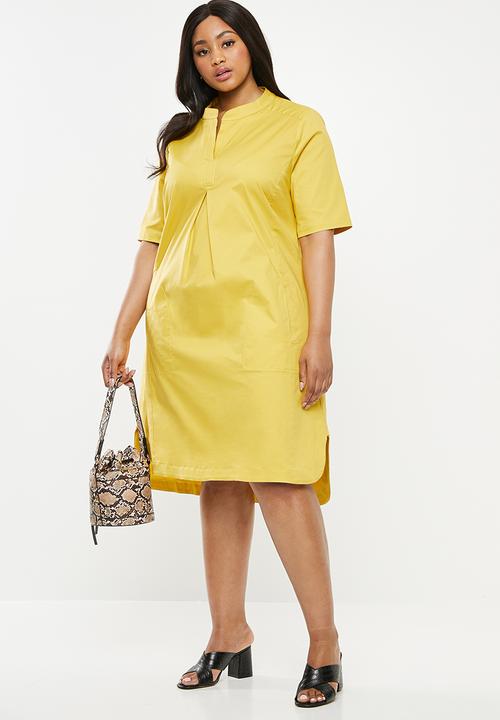 AMANDA LAIRD CHERRY - Plus size alana tunic - yellow