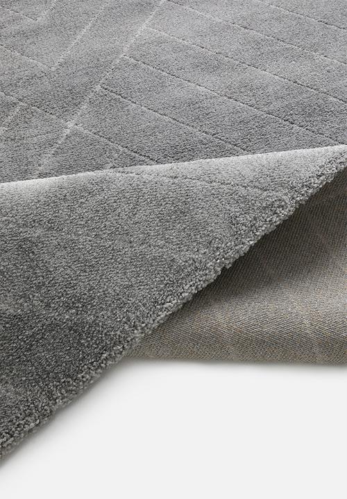 Sixth Floor - Chill rug - dark grey linear