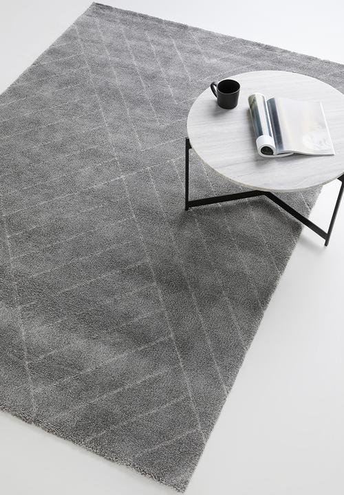Sixth Floor - Chill rug - dark grey linear
