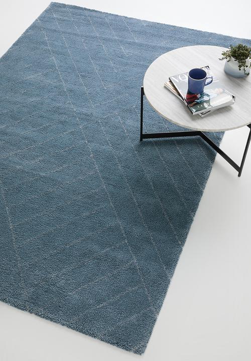 Sixth Floor - Chill rug - blue linear