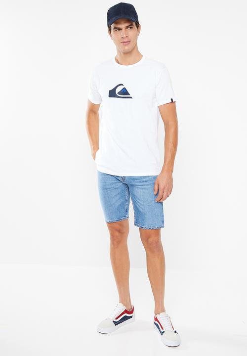 Quiksilver - Comp logo short sleeve tee - white