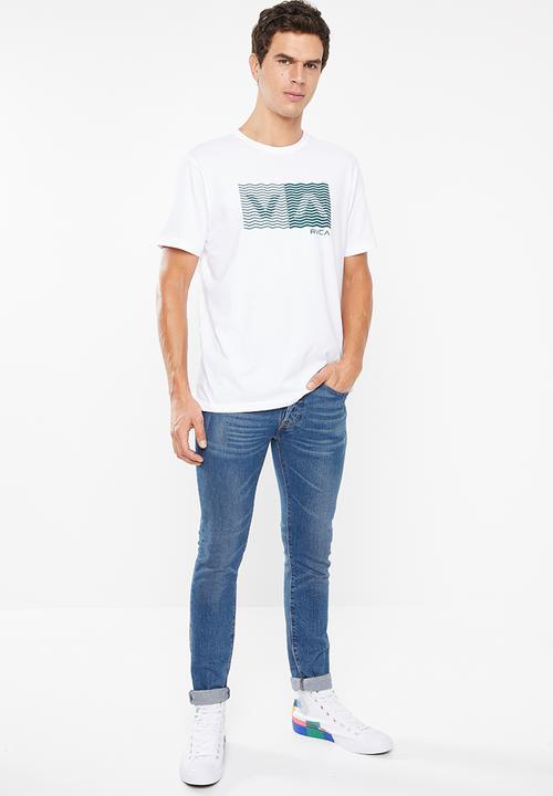 RVCA - Random box short sleeve tee - white