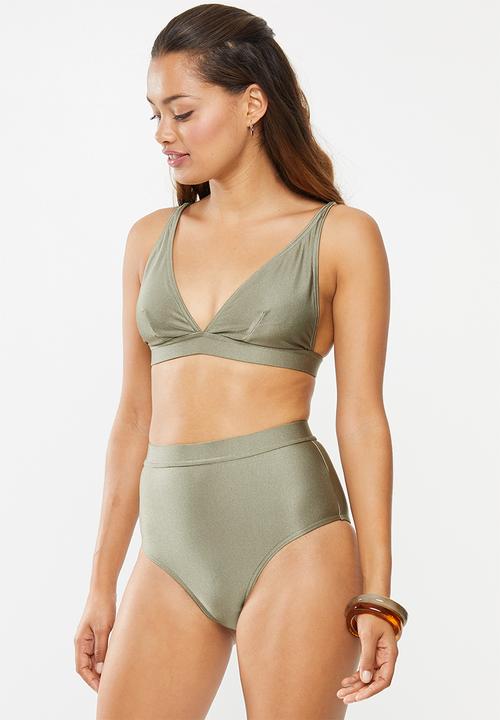 Superbalist - High waist bikini bottom - khaki  