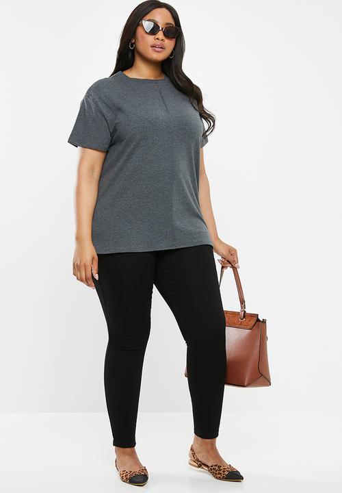 edit Plus - Pintuck tee - grey