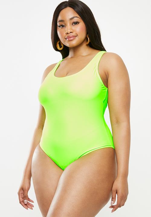 Superbalist - Scoop neck onepiece - green