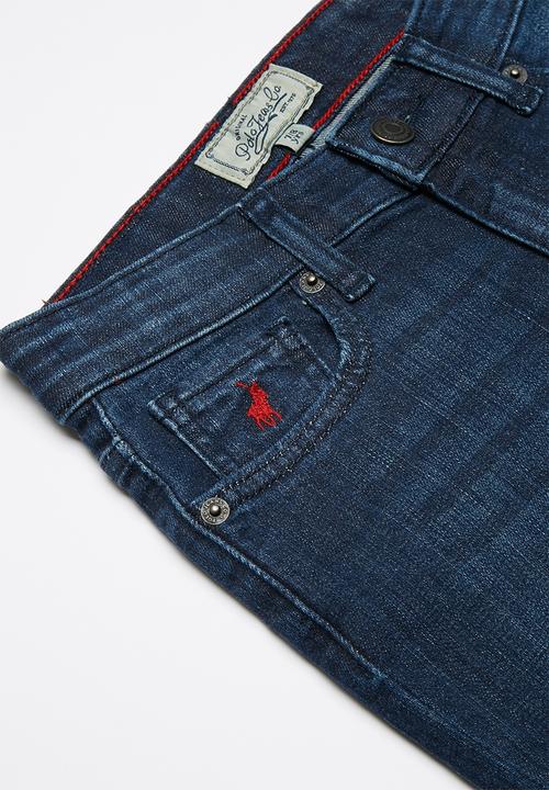 POLO - Liam distressed slim fit jean - blue