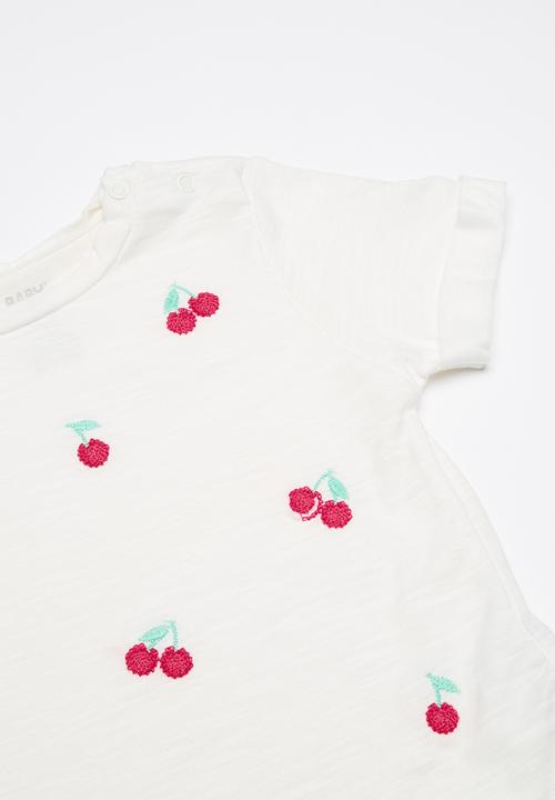 Baby Corner - Denim and T-shirt set - white & blue 