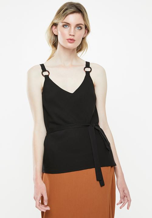 Superbalist - Ring detail cami - black