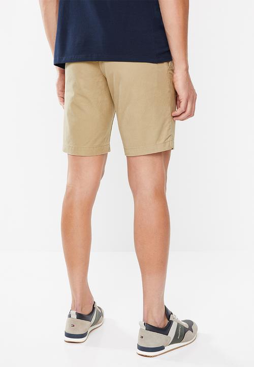 Tommy Hilfiger - Stretch cotton twill shorts - beige
