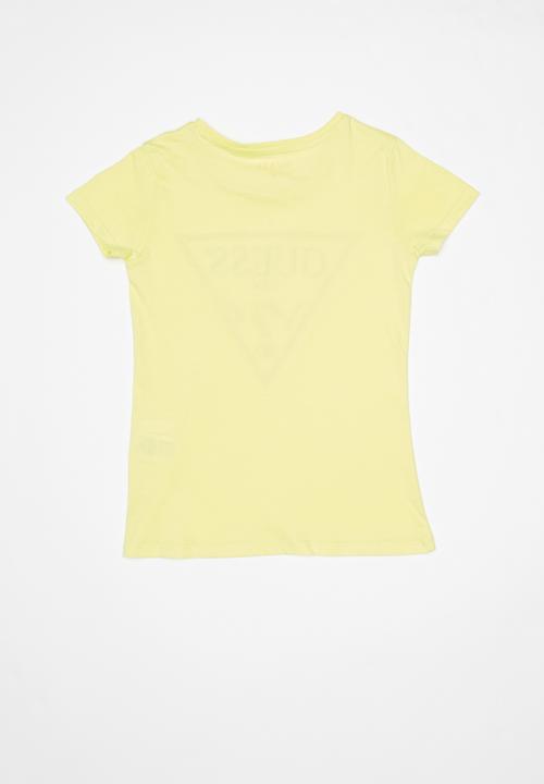 GUESS - Teens short sleeve core tri tee - yellow