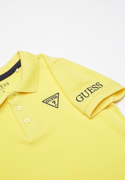 GUESS - Short sleeve Guess core polo - yellow