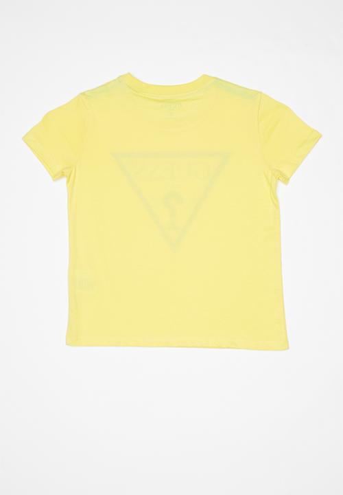 GUESS - Short sleeve core triangle tee - yellow