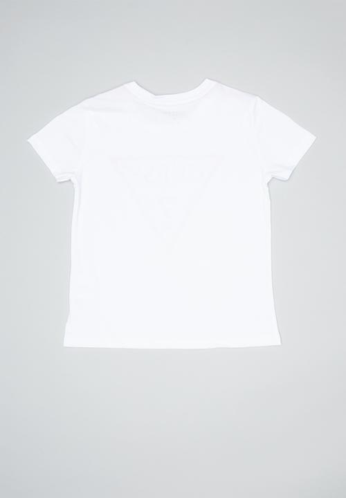GUESS - Short sleeve core triangle tee - white
