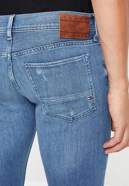 Tommy Hilfiger - Bleecker distressed slim fit jeans - blue