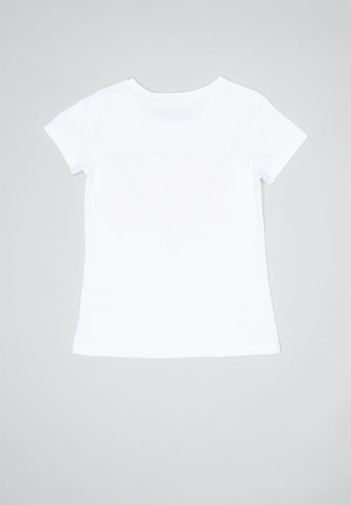 GUESS - Teens short sleeve Guess swish tri tee - white