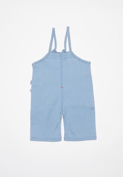 Pop Candy - Kids denim dungaree - blue