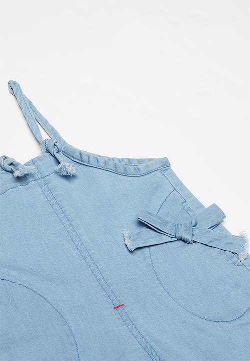 Pop Candy - Kids denim dungaree - blue