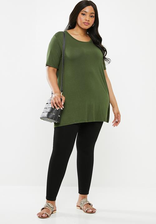 Superbalist - Slit back longer length top - khaki