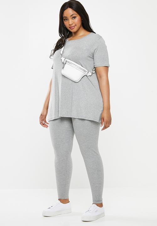 Superbalist - Slit back longer length top - grey
