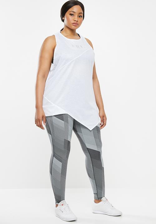 Reebok - Curve graphic tank top - white