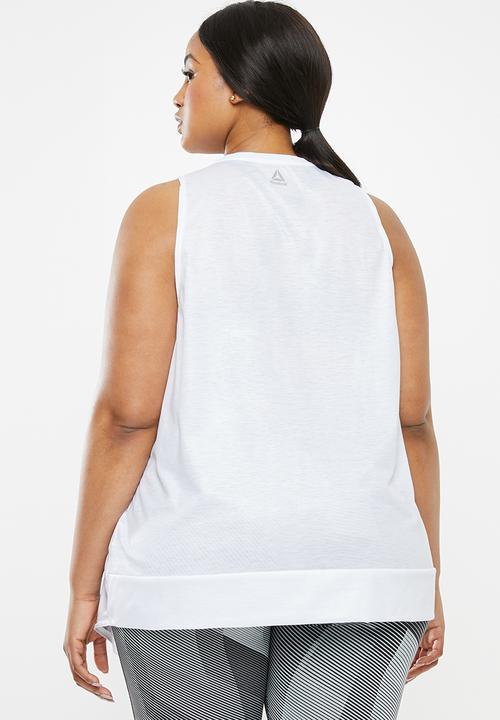 Reebok - Curve graphic tank top - white