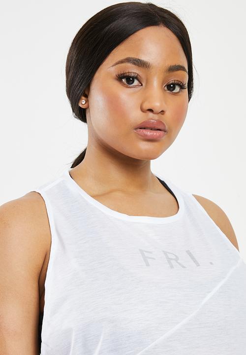 Reebok - Curve graphic tank top - white
