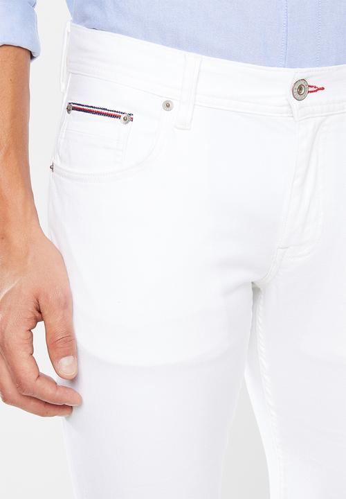 Tommy Hilfiger - Denton straight leg jeans - white
