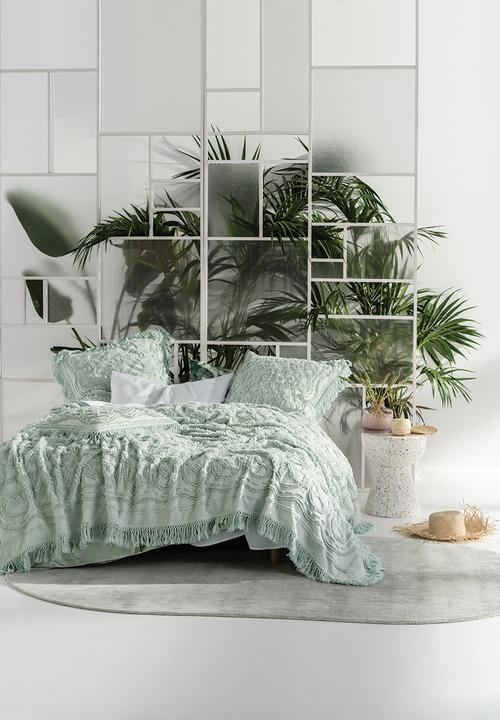 Linen House - Somers bed cover - mint