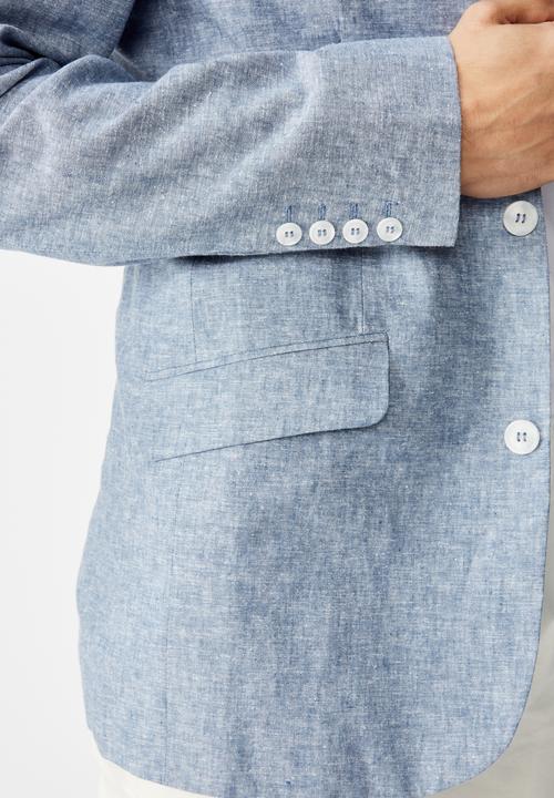 Cotton On - Linen blazer - blue