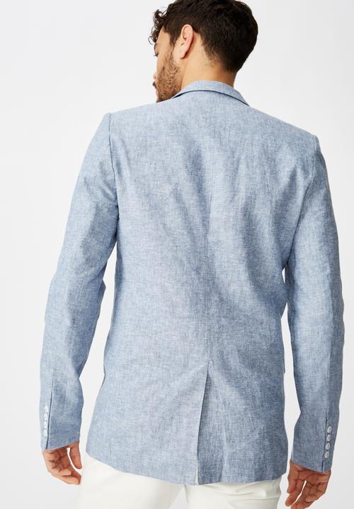 Cotton On - Linen blazer - blue