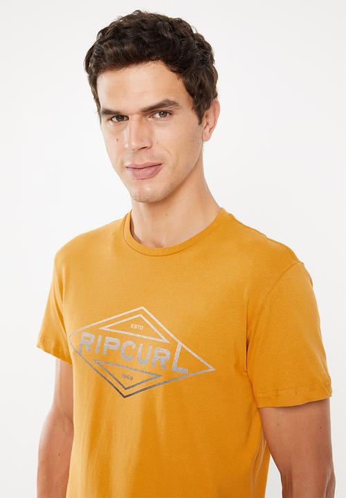 Rip Curl - Palm tubes short sleeve tee - yellow