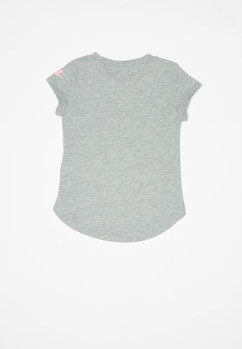 Nike - Nike girls futura spanish floral tee - grey