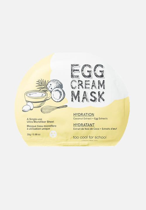 Too Cool For School - Egg Cream Mask - Hydration Set