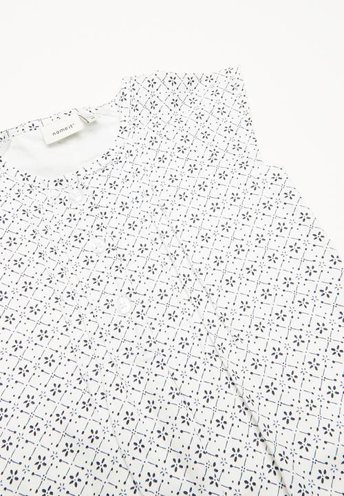 Name It - Gabi short sleeve bodysuit - bright white