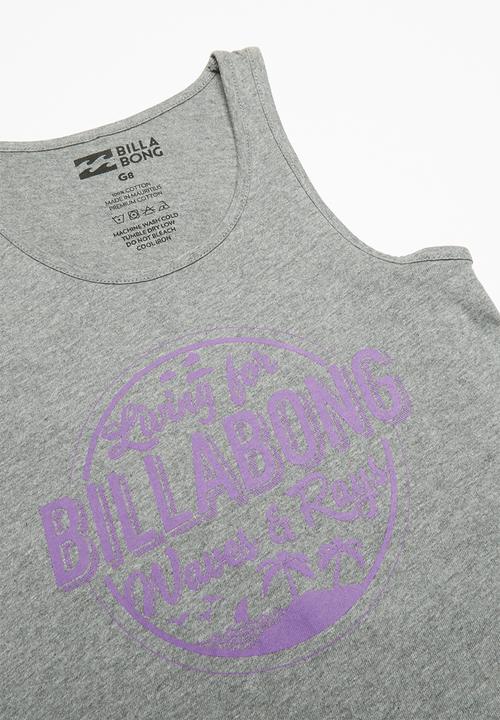 Billabong  - Making waves singlet - grey 
