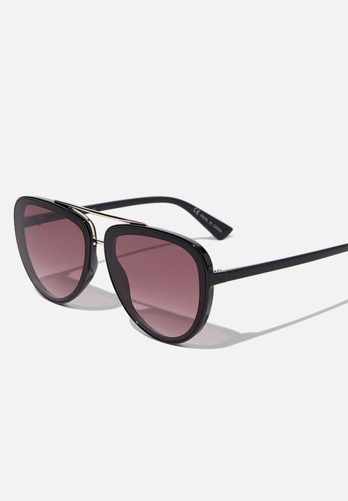 Cotton On - Pip aviator sunglasses - black & gold