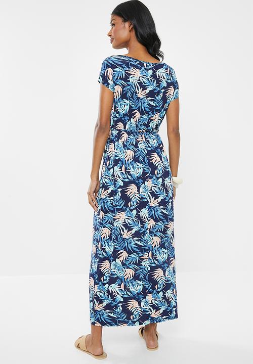 Cherry Melon - Maternity Round neck maxi dress - multi