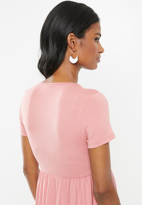 Cherry Melon - Maternity Skater wrap top - pink