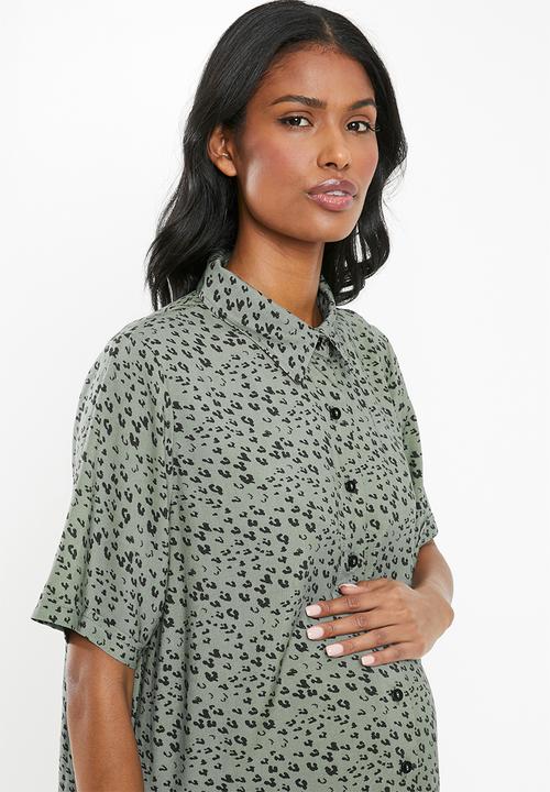 Superbalist - Resort shirt - green & black 