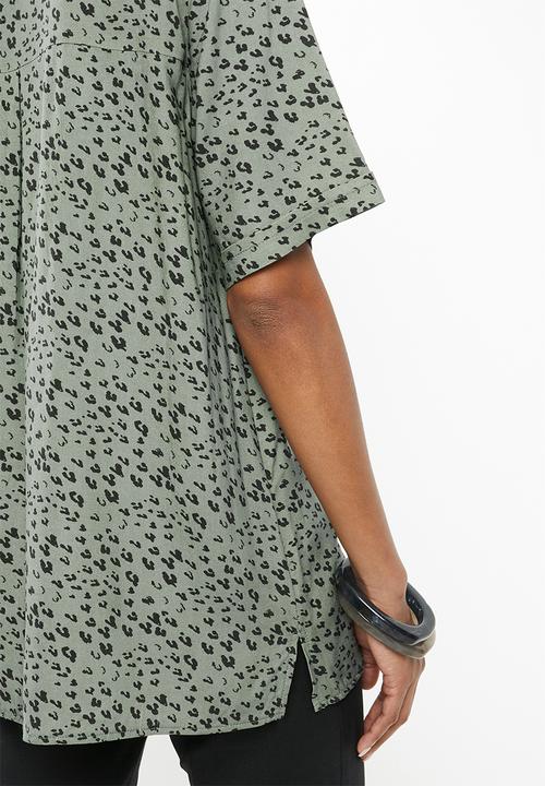 Superbalist - Resort shirt - green & black 