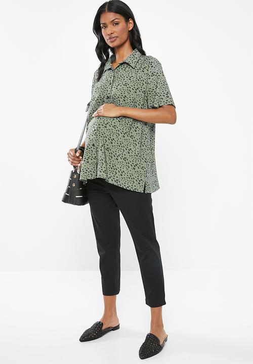 Superbalist - Resort shirt - green & black 