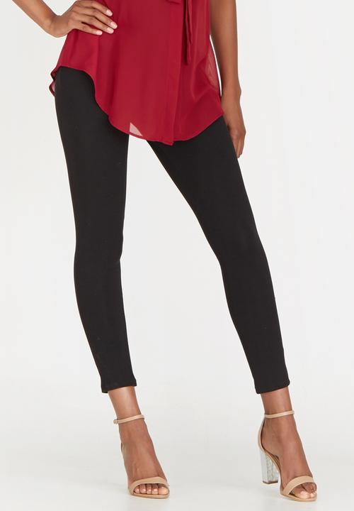 Cherry Melon - Maternity Leggings Full Length - Black